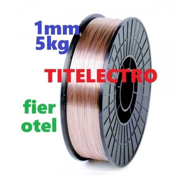 Sarma sudura otel 1mm rola 5kg SG2 cu gaz corgon argon CO2 MIG-MAG
