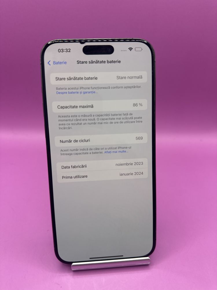 Iphone 15 PRO MAX 512GB Pata Ecran • Matei Amanet Crangasi• 02672