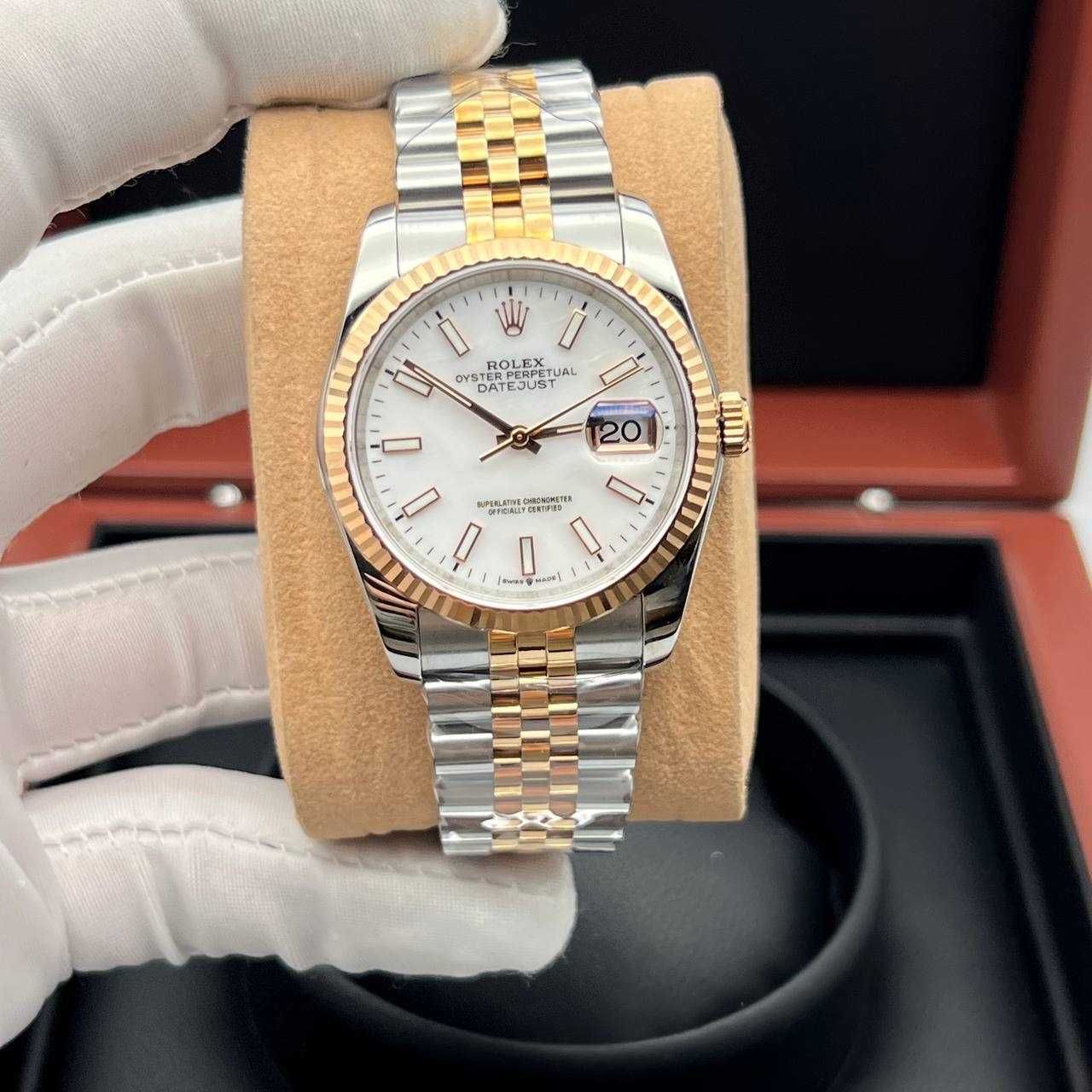 Rolex Datejust 36mm сребро - розово злато 1