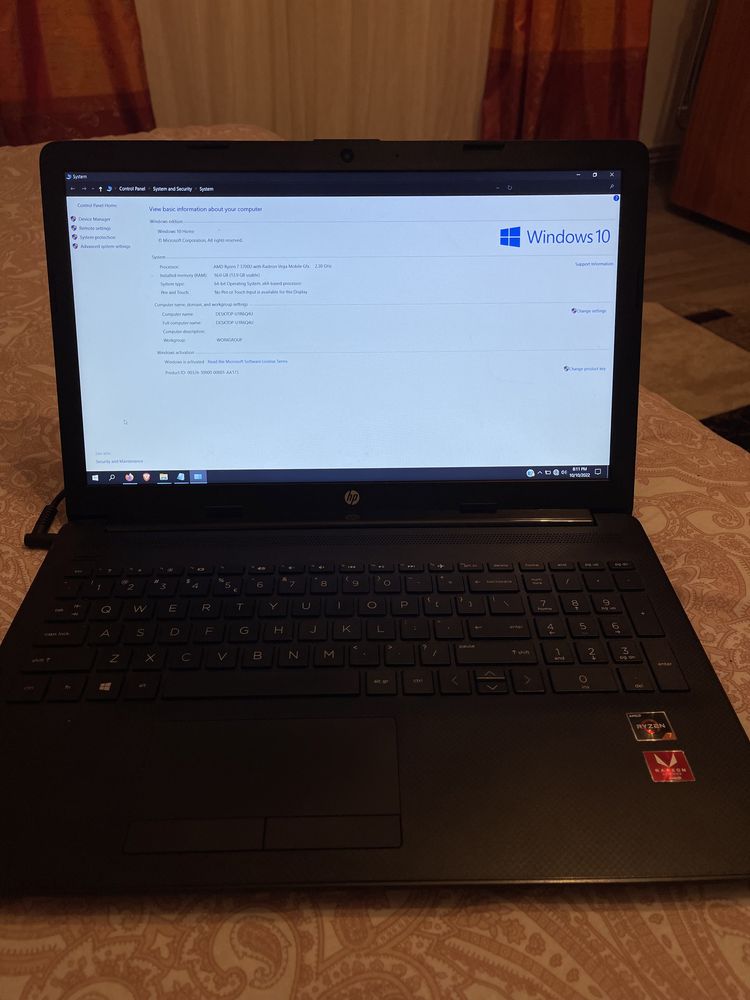 Vand Laptop Hp ryzen7