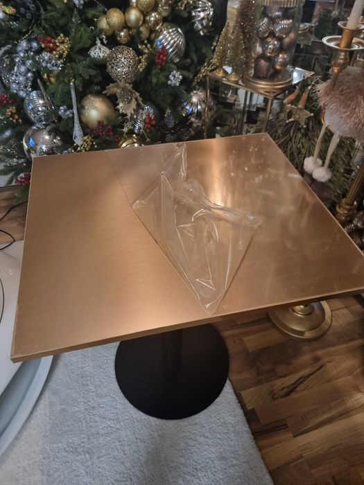 Blat Masa Gold INOX Restaurant,Bar ,Cafenea 45x45x72cm