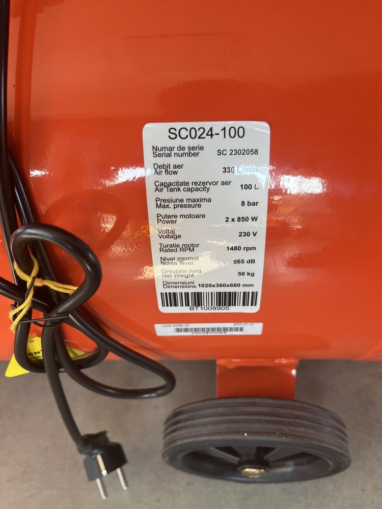 Compresor de aer BISONTE - SC024-100