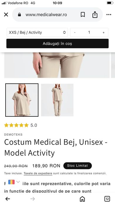 Costum personal medical  pantalon + bluza), unisex , XL, fucsia