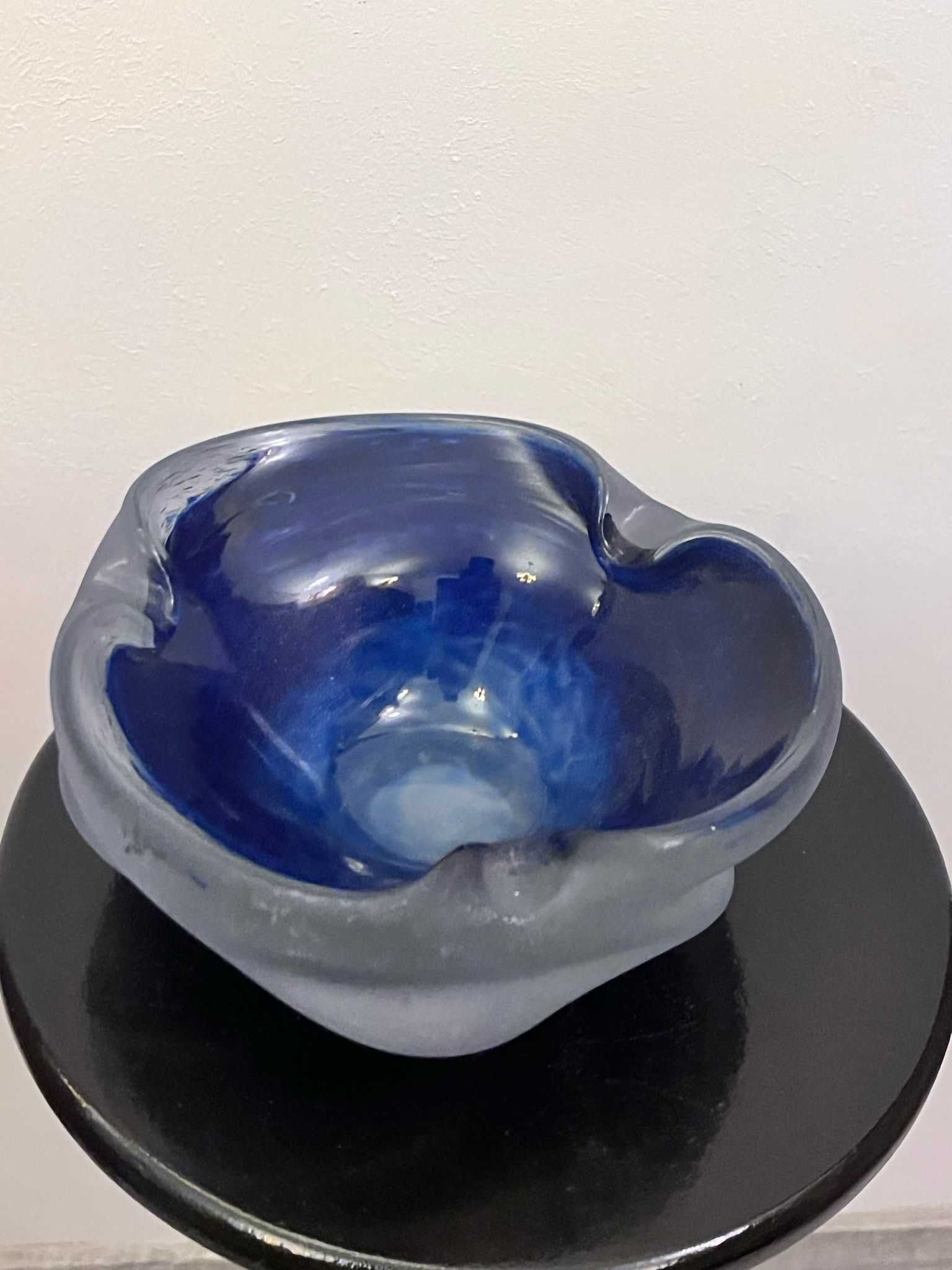 Scrumiera centru de masa cristal bizonat MURANO  bibelou bibelouri