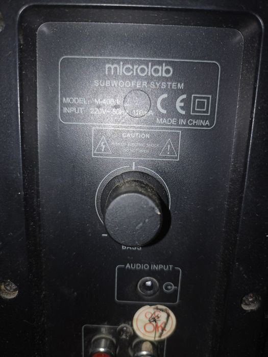 Акустика 2.1 Microlab M-400B. Качественный звук и мощный бас. Б/У.