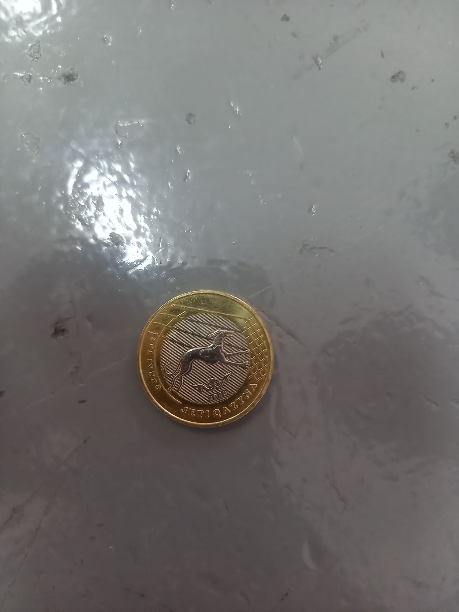 100 тенге  жеті қазына юбелейный монета