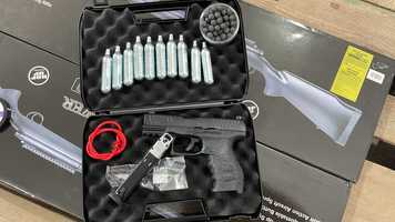 Pistol Airsoft AutoAparare PREMIUM Walther PPQ BlowBack Metal 208m/s