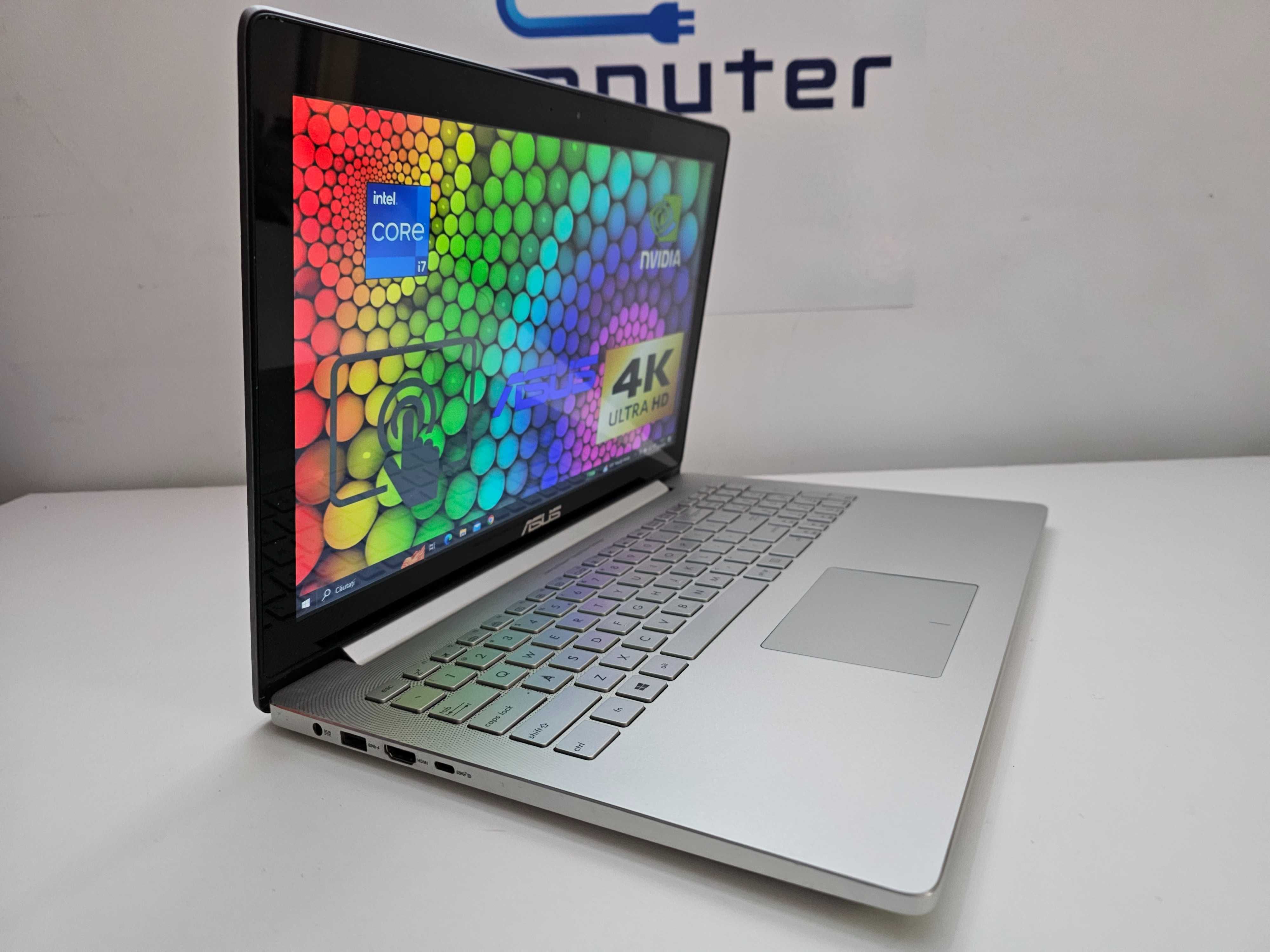 Laptop Asus Zenbook PRO 4K i7 40gb nVidia  GAMING iluminare . GARANTIE