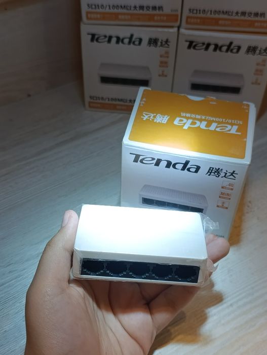 Сетевой свитч Tenda S105 — 5 портов, 100 Мбит/с, новый
