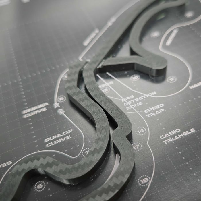 Suzuka – Hartă 3D circuit Formula 1 Japanese GP • GPX Collection