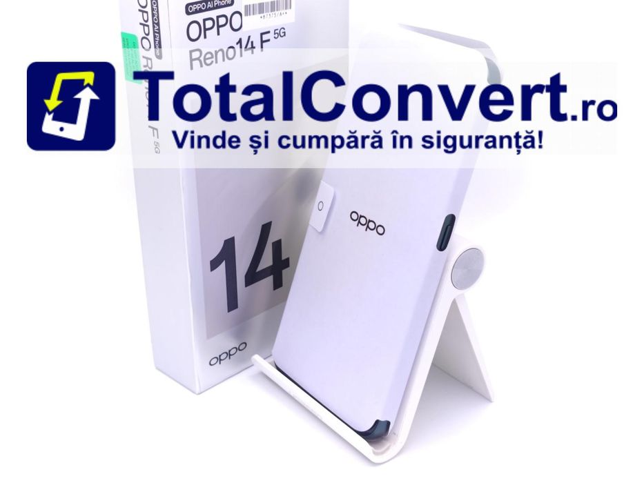 Oppo Reno14 F 256GB Luminouse Green 8GB, Garantie 24 luni | #D87375