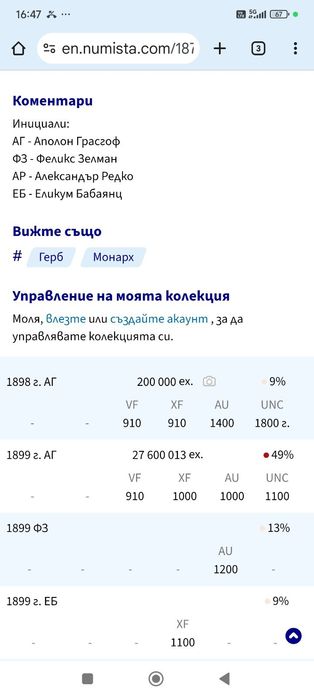 10 златни рубли Николай II 1899 година