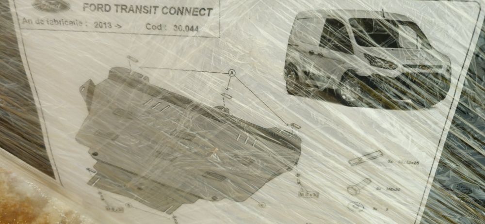 Scut motor metalic si consola AC Ford transit connect