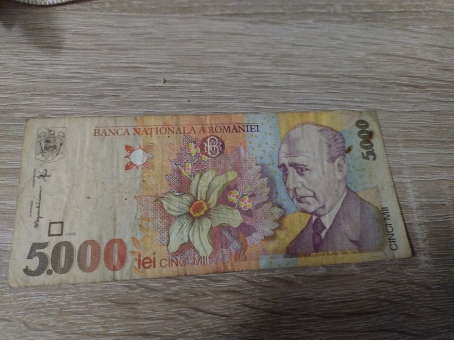 Vand 5000 lei 1998 cu Lucian blaga