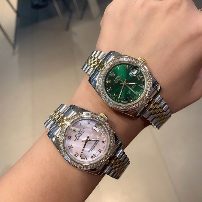 Rolex Lady Date just 36 mm Green Dial