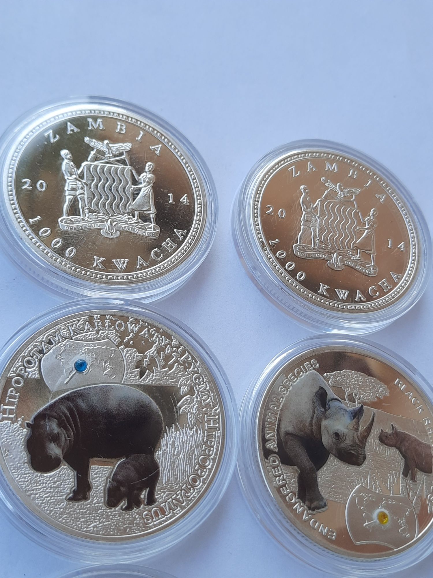 Монети Замбия 2014 година. 1000 квача.