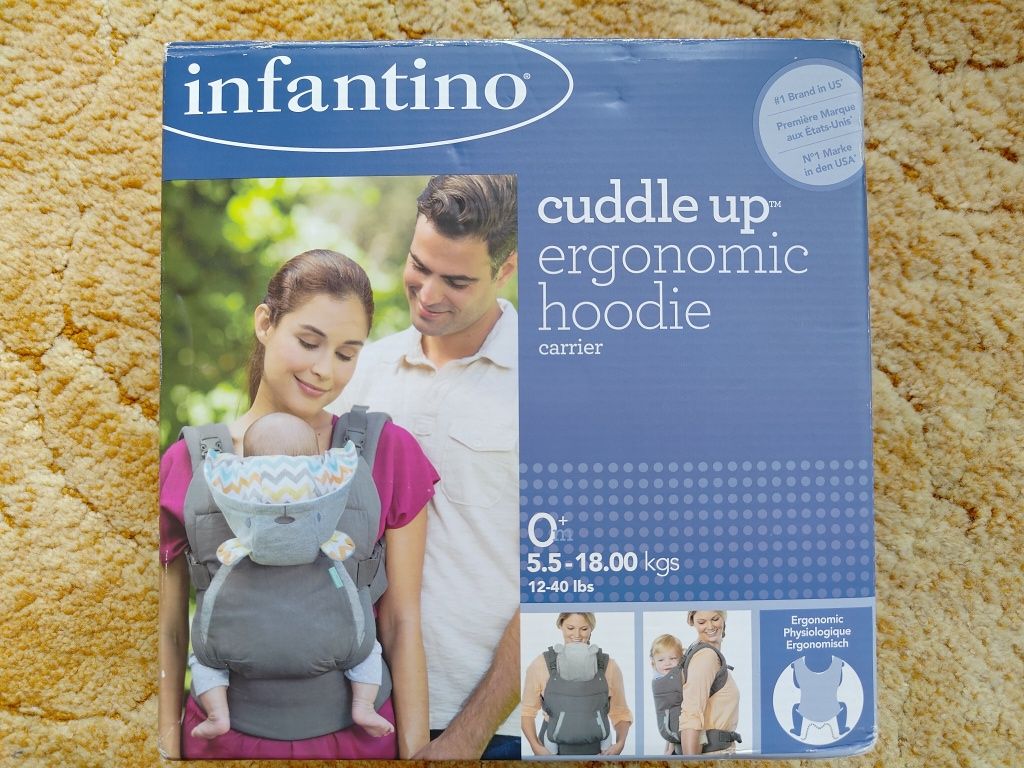 Нова ергономична раница за бебеносене Infantino Cuddle Up