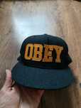 obey new era - страхотна шапка КАТО НОВА  размер 7 1/2 59.6см.