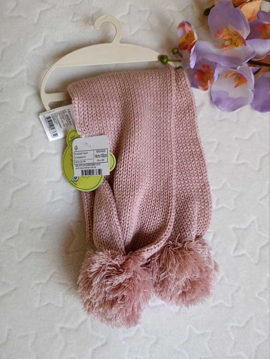 Новый теплый фирменный шарф для девочек