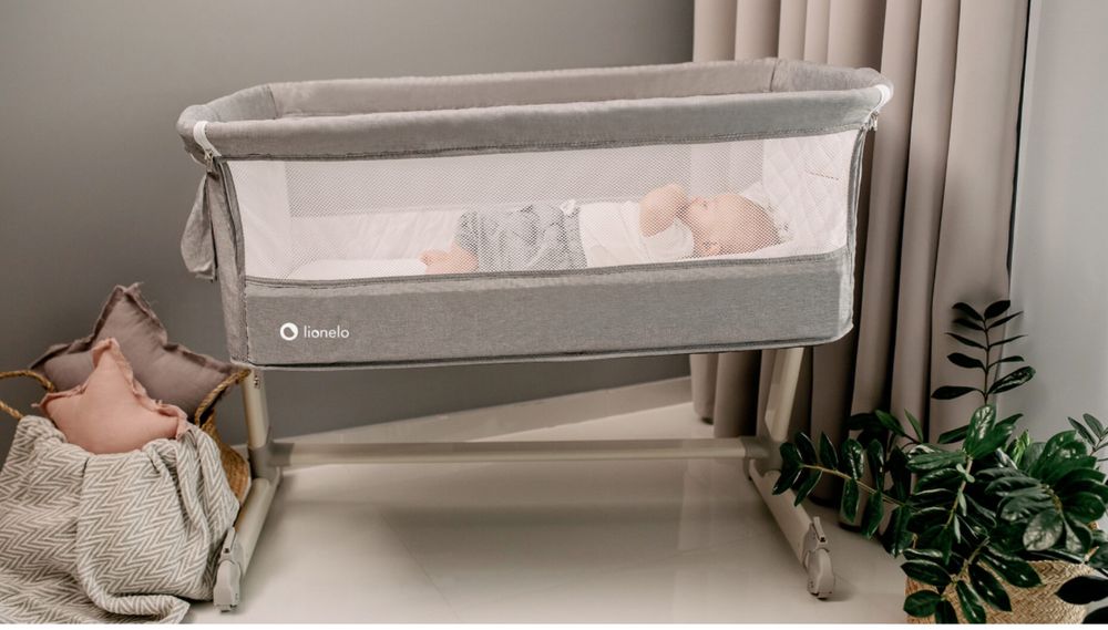 Patut Lionelo Theo 2 in 1, co-sleeper, Grey