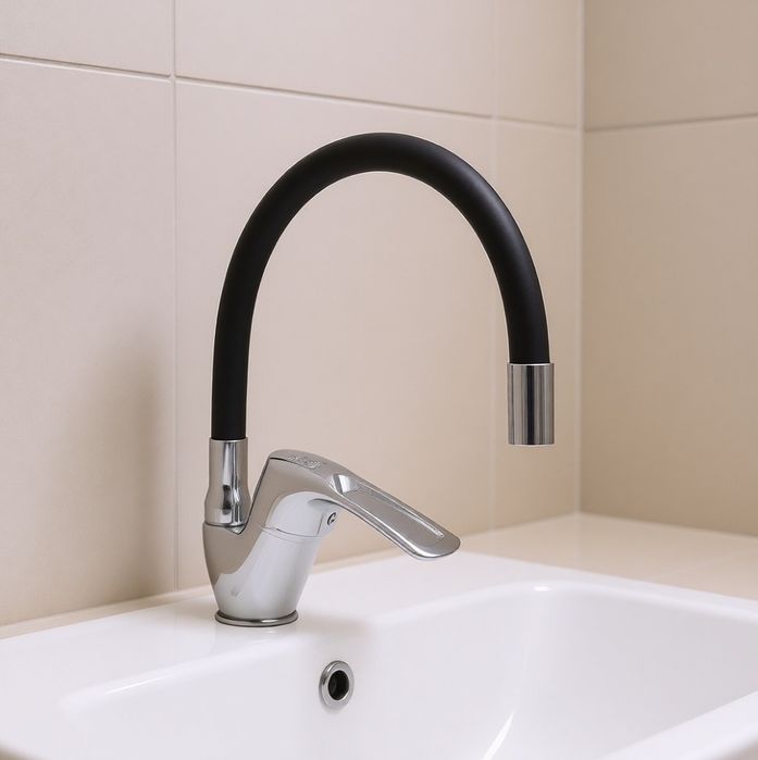 смеситель с гибким изливом