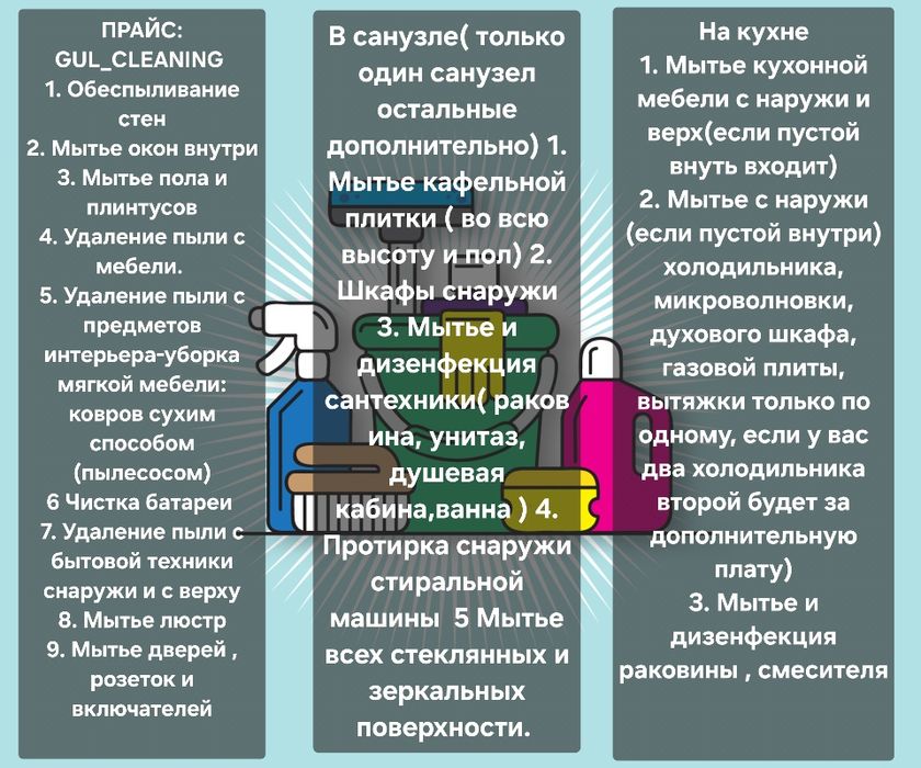 Клининг, уборка любой сложности , химчистка .