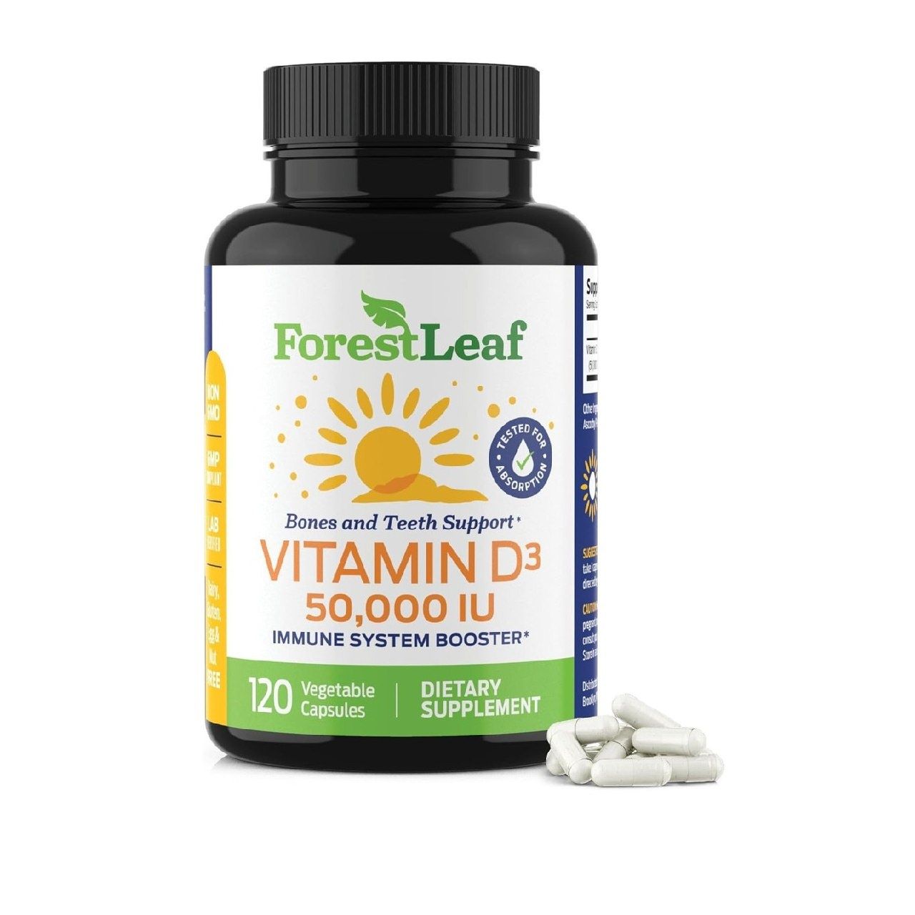 ForestLeaf Витамин D3 50000 МЕ — здоровье костей и поддержка иммунитет