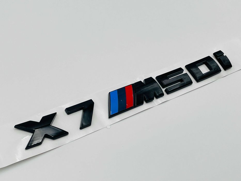 Emblema Compatibila BMW X7M50i negru