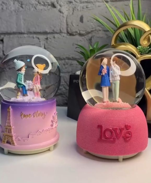 Сувенир музыкальный стеклянный водяной снежный шар