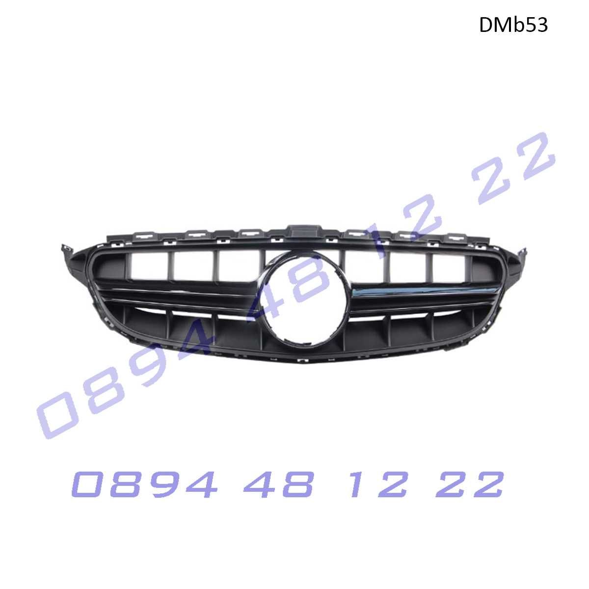 Предна решетка за C class (W205) AMG-S  15-18г черен гланц