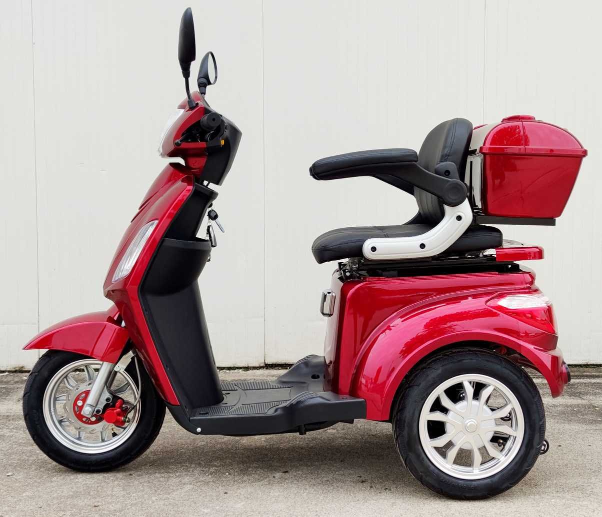 Елегантна триколка модел Vista на EcoWay бордо цвят 1500W