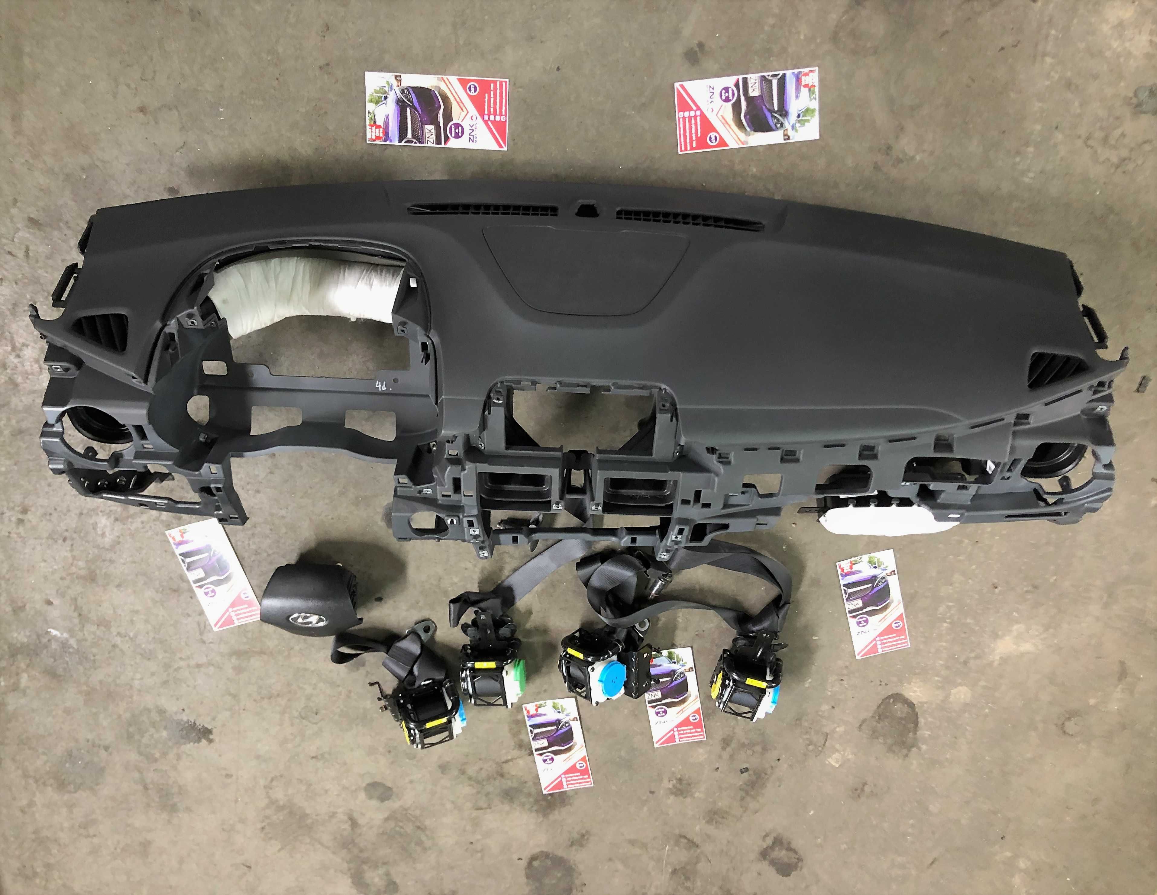 Hyundai Kona kit airbag / plansa de bord / set cortine / centuri