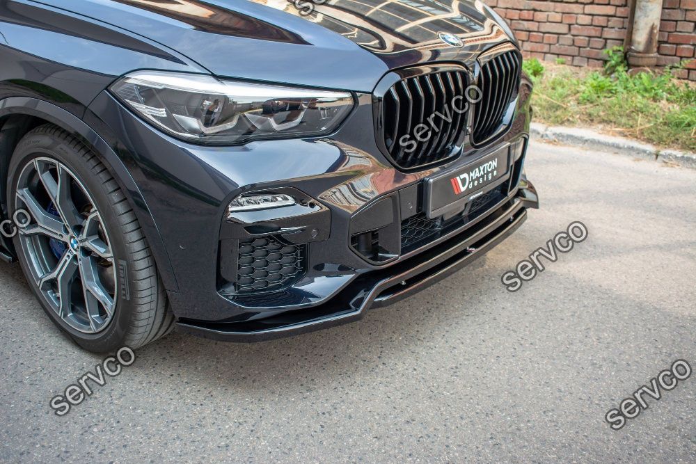 Prelungire lip buza bara fata BMW X5 G05 M-Pack 2018- v1 Maxton Design