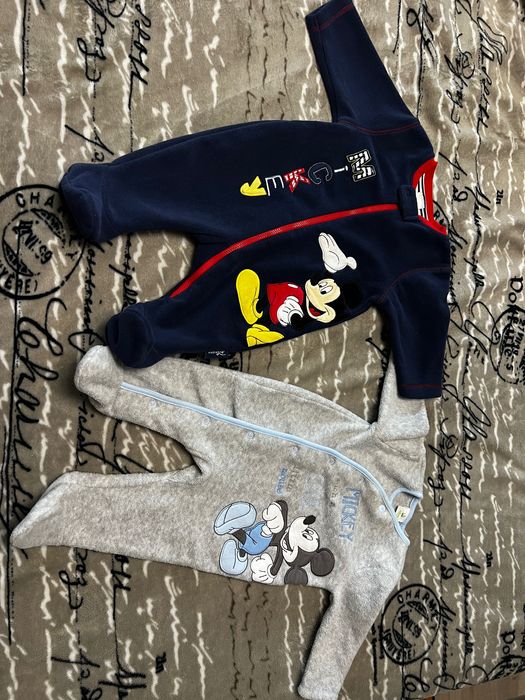 Salopete bebelusi 0-3 luni Mickey Mouse