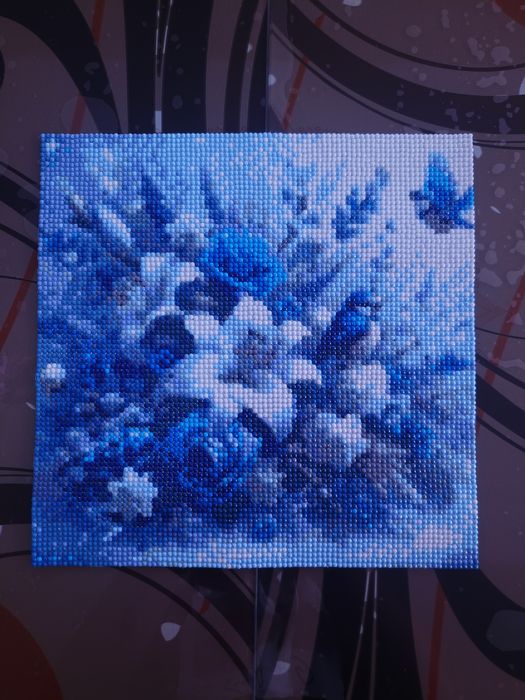 Tablou handmade Diamond Painting – Flori (30x30 cm)