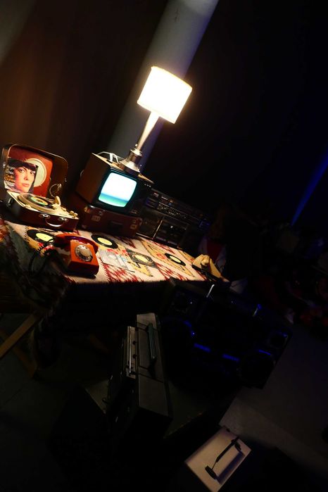 Decor Retro Scenografie Audio Video Vintage JOC Televizoare CRT Party