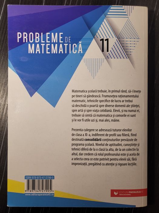 Probleme de matematica pentru clasa a XI-a
