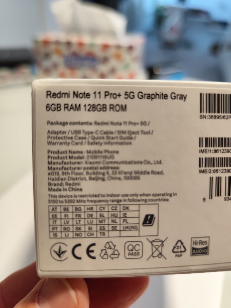 Redmi Note 11 Pro+ 5G Graphite Gray 6GB RAM 128GB ROM