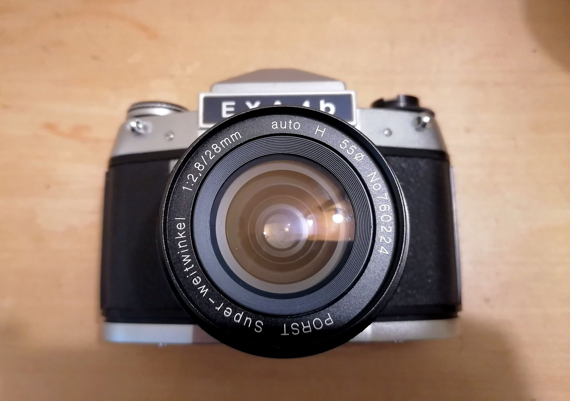 Aparat film Exa 1b Porst m42 28mm