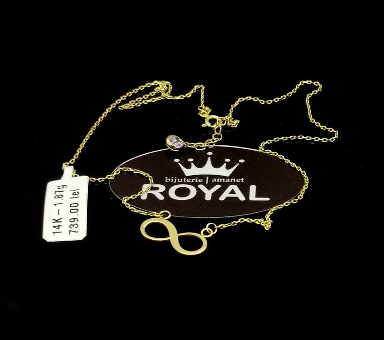 Bijuteria Royal lant din aur 14k 1.87 gr