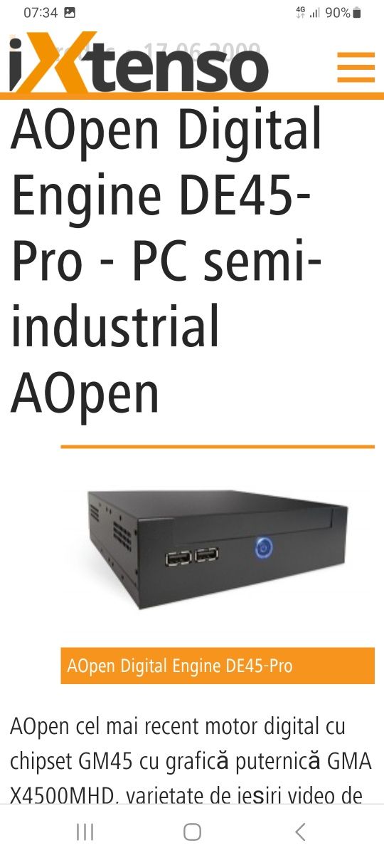 Pc semiindustrial de45-pro