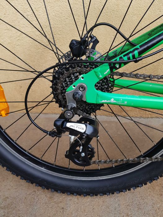 Bicicleta MTB, Ghost, aluminiu, frane hidraulice, roti pe 24"