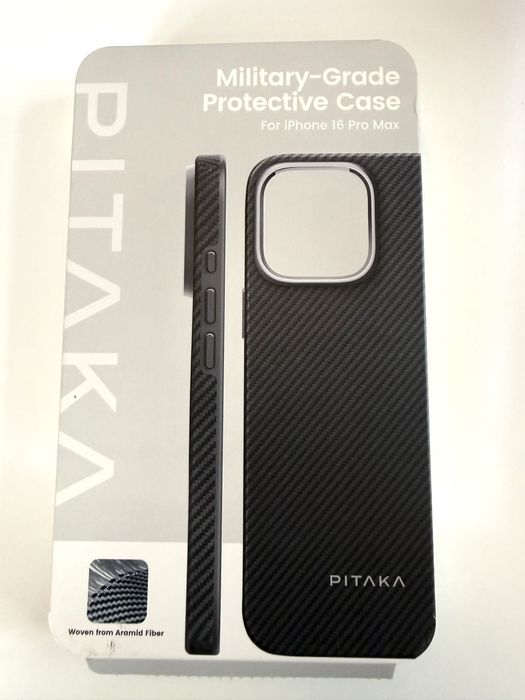 Husa Pitaka Military-Grade Kevlar (aramida) pt iPhone 16 Pro Max