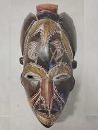 Автентична оригинална африканска маска за стена от абаносово дърво