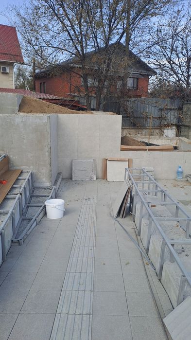 Установка кафель.