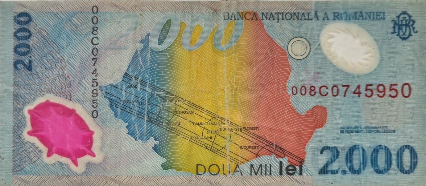 Vand bacnote 2000 lei Eclipsa