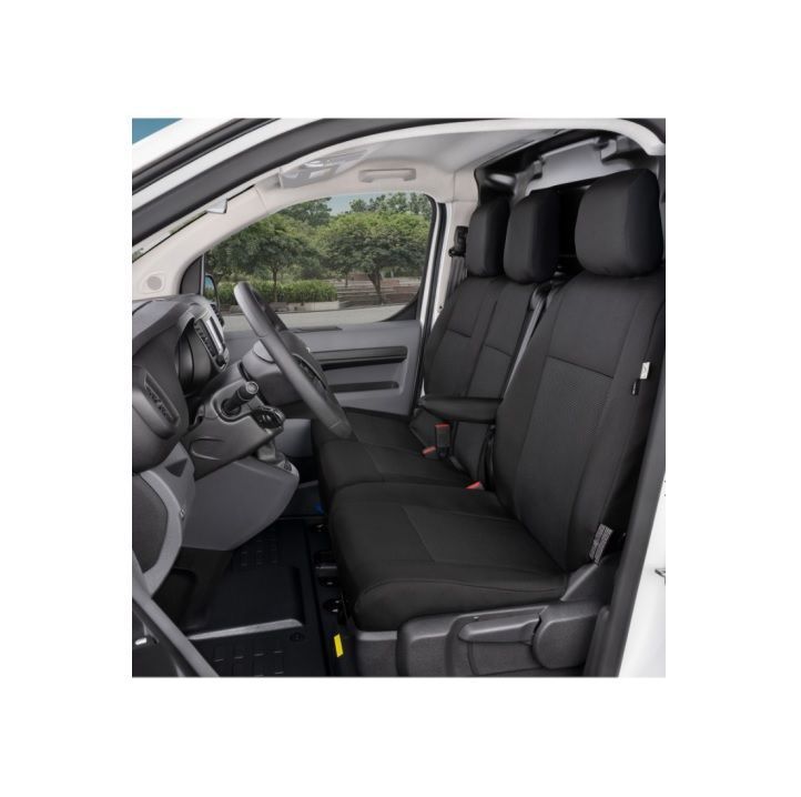 Set huse scaune auto Kegel Tailor Made Van DV1 + DV1 pentru Peugeot Expert 3, Traveller, Citroen Jumpy dupa 2016, Opel Vivaro C, Zafira Life dupa 2019, Toyota ProAce 2, ProAce Verso 2 dupa 2016, ptr scaun