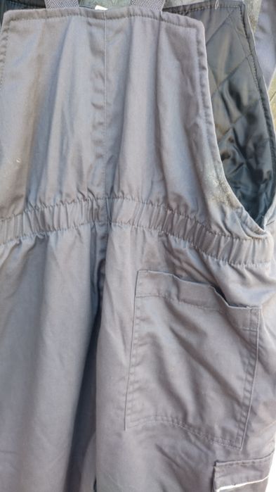 Работен гащеризон зимен и мъжко вълнено палто