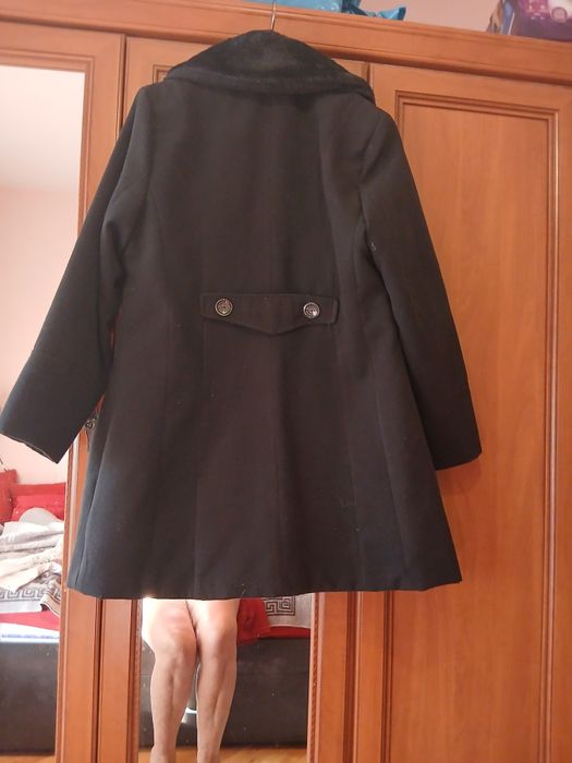 Черно дамско палто