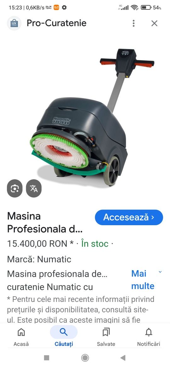 Mașina spălat pardoseli linoleum gresie profesională
